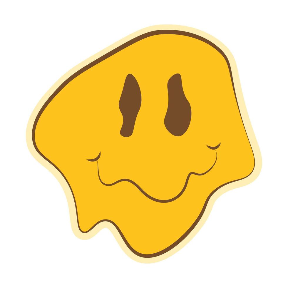 melting emoji icon clipart vector