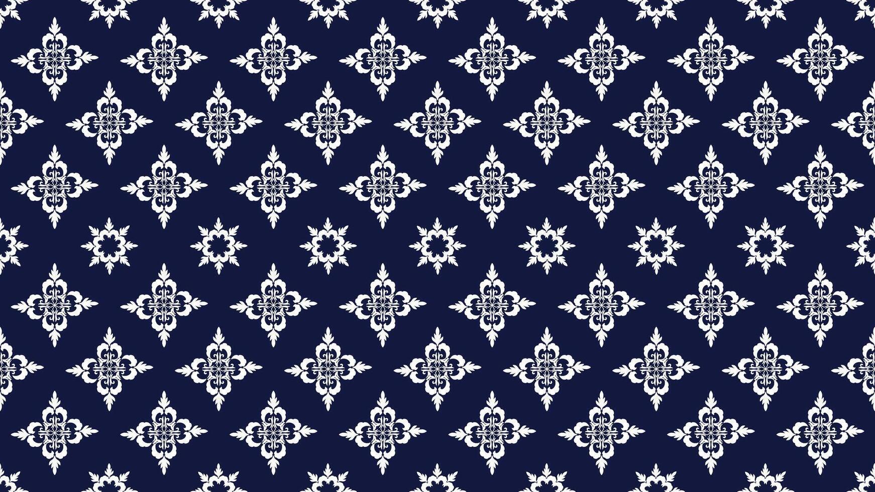 seamless pattern with geometric ethnic vector