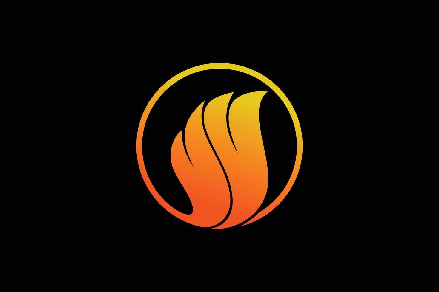 fire design with a modern concept vector