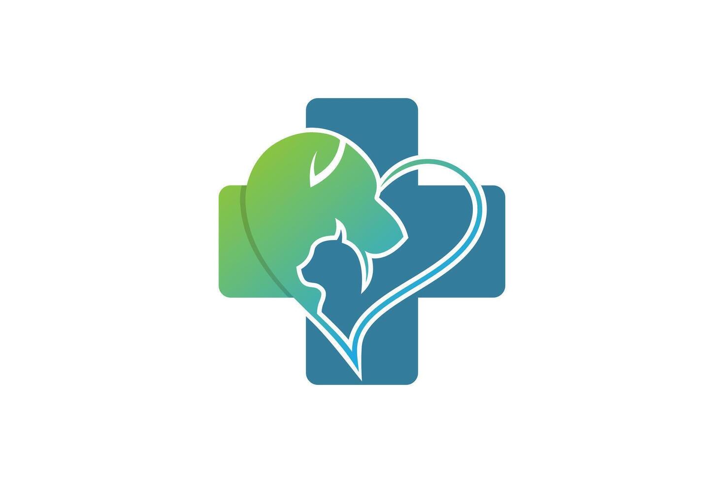 dog and cat design with pet and clinic lovers concept vector