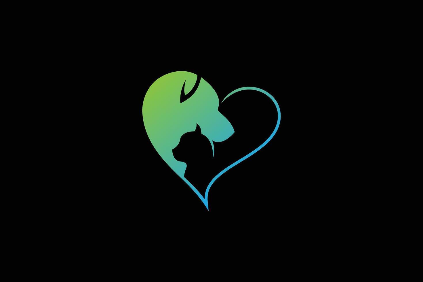 pet lovers with dog and cat design concept vector