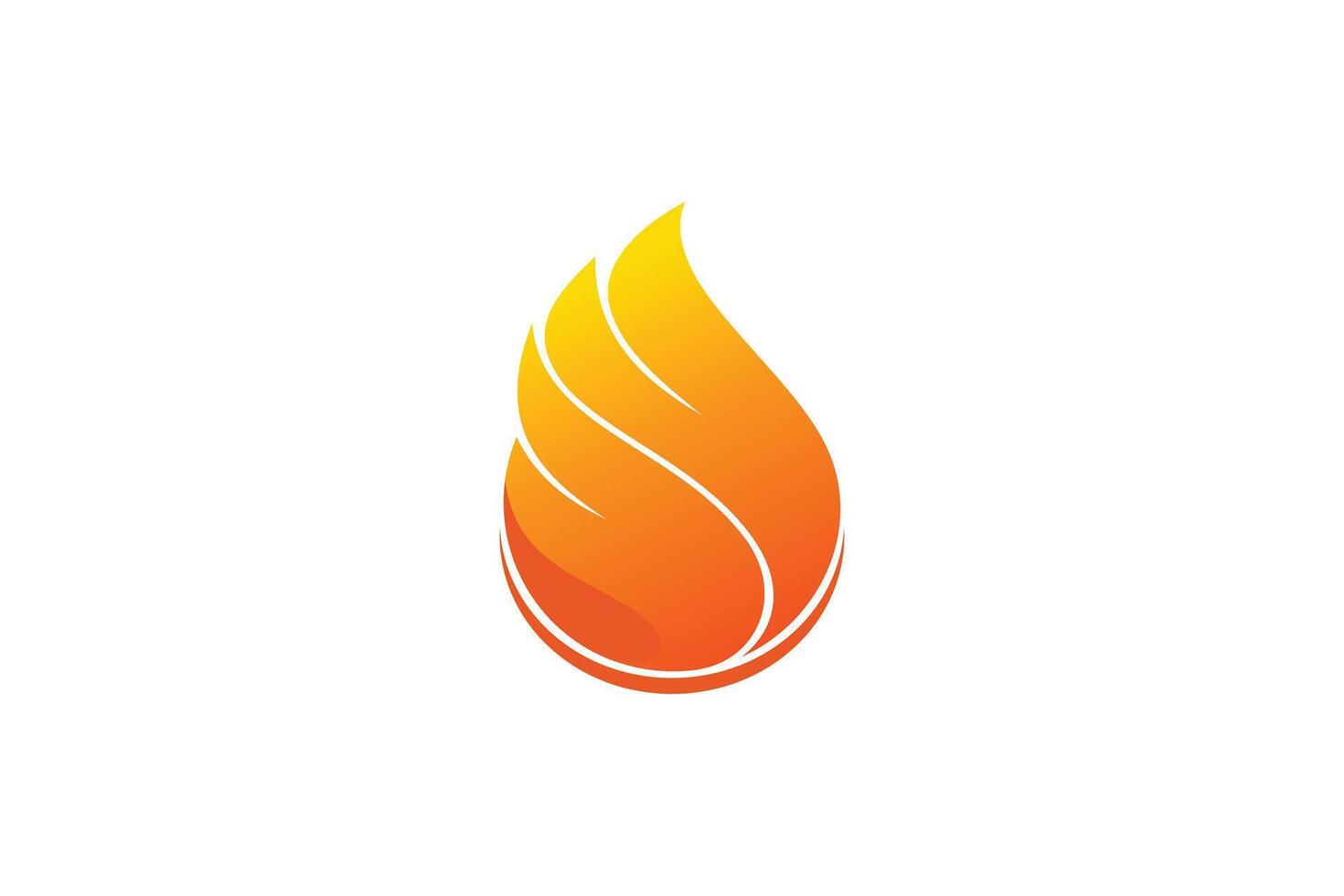 fire design with a modern concept vector