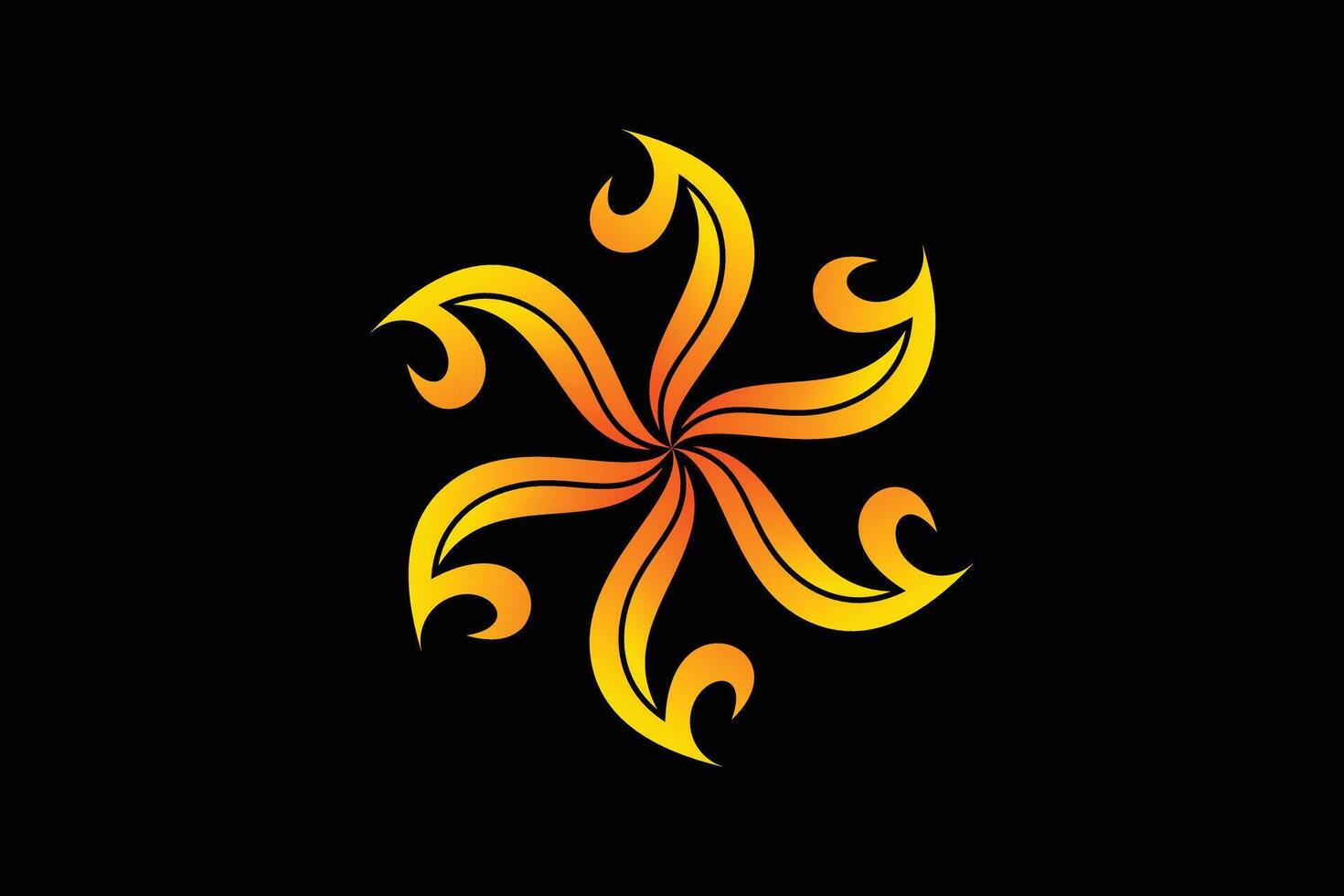 fire design with a modern concept vector