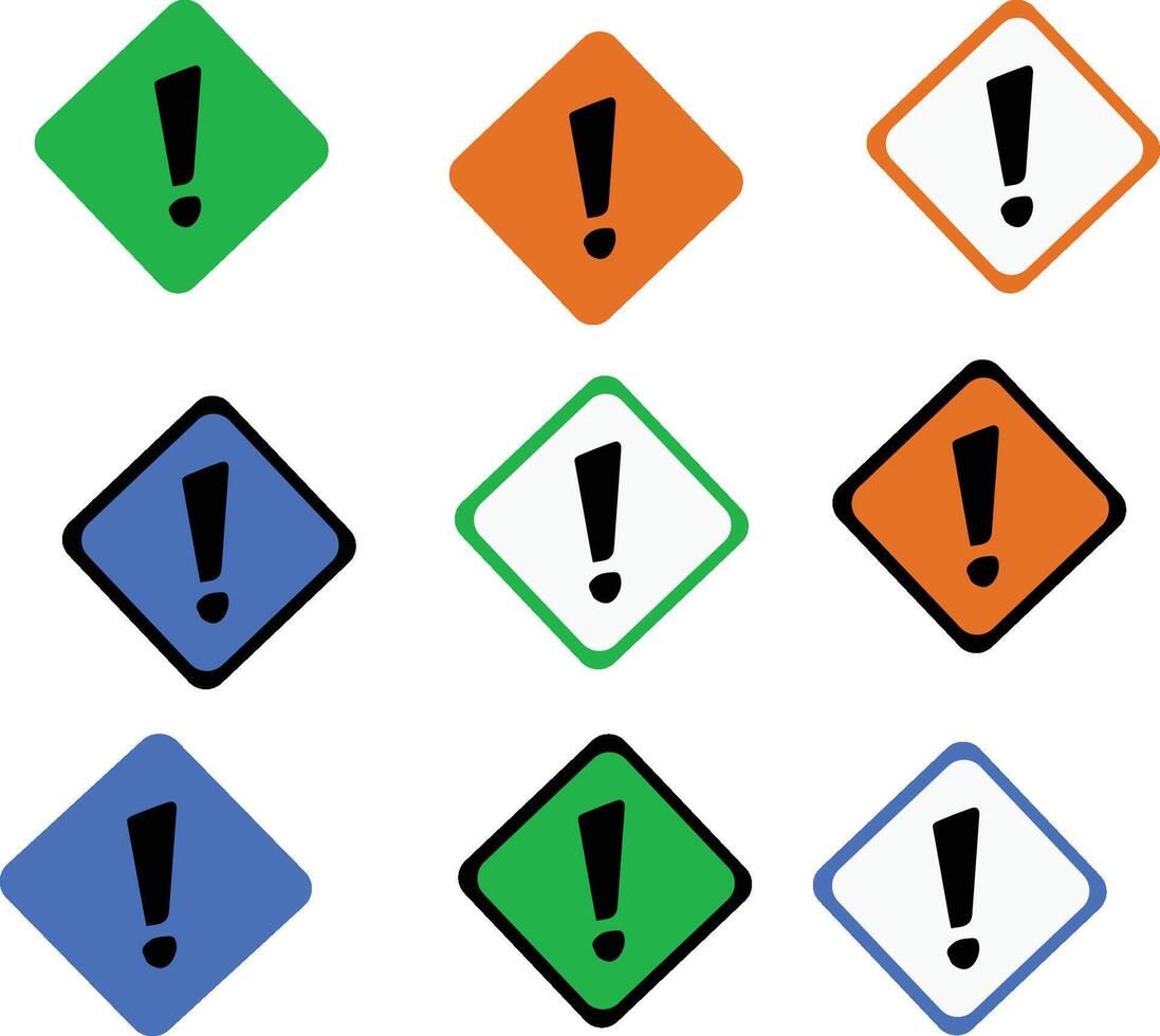 set of traffic signs vector