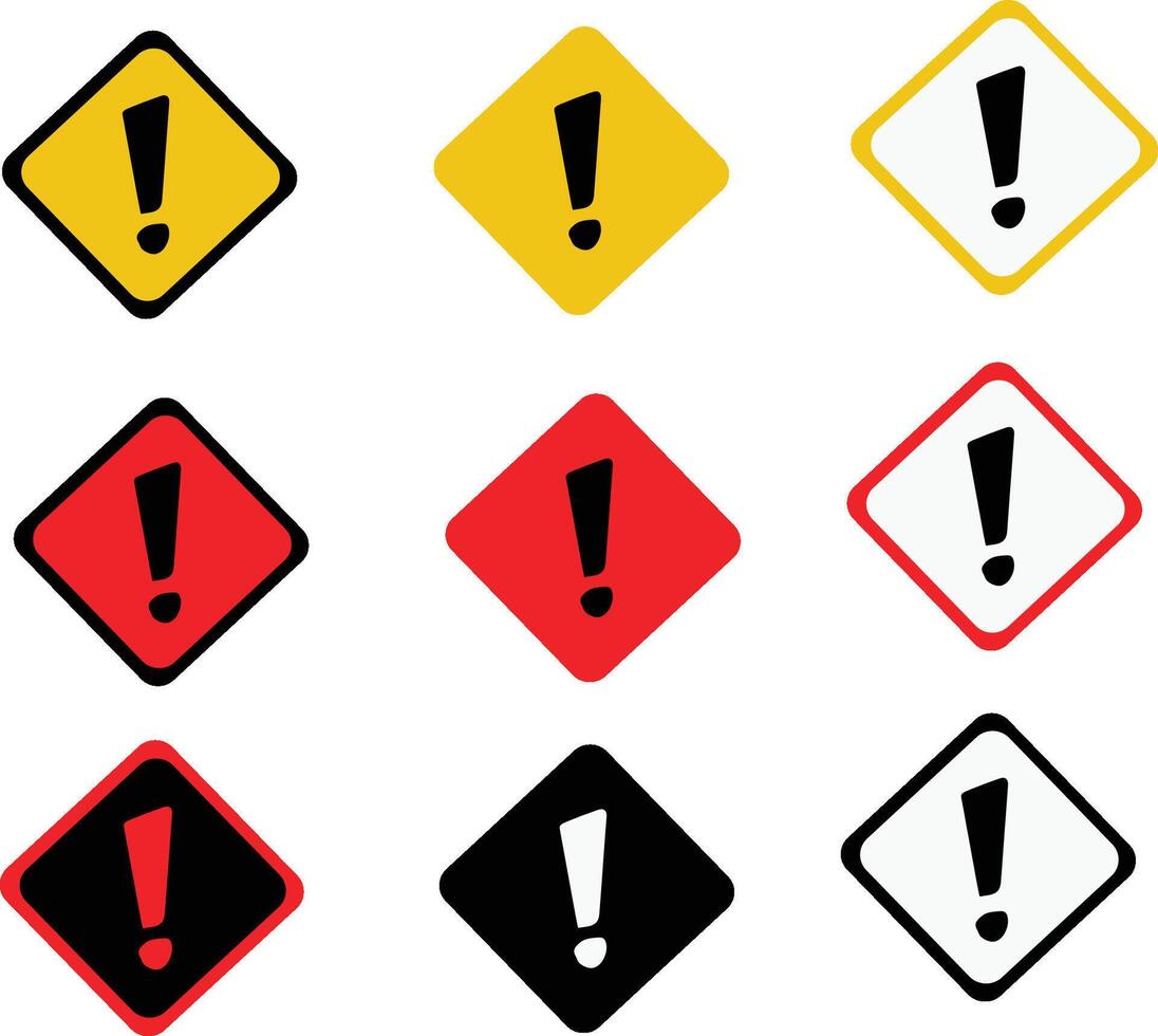 set of traffic signs vector