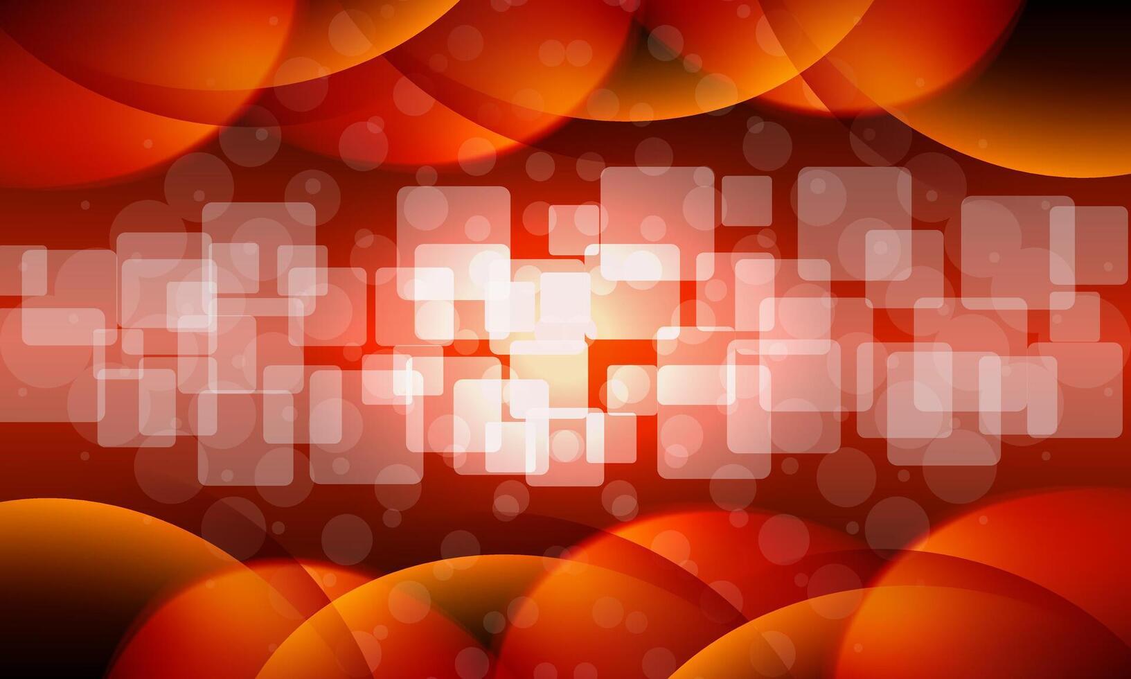 red orange gradient circle backdrop with transparent squares. vector