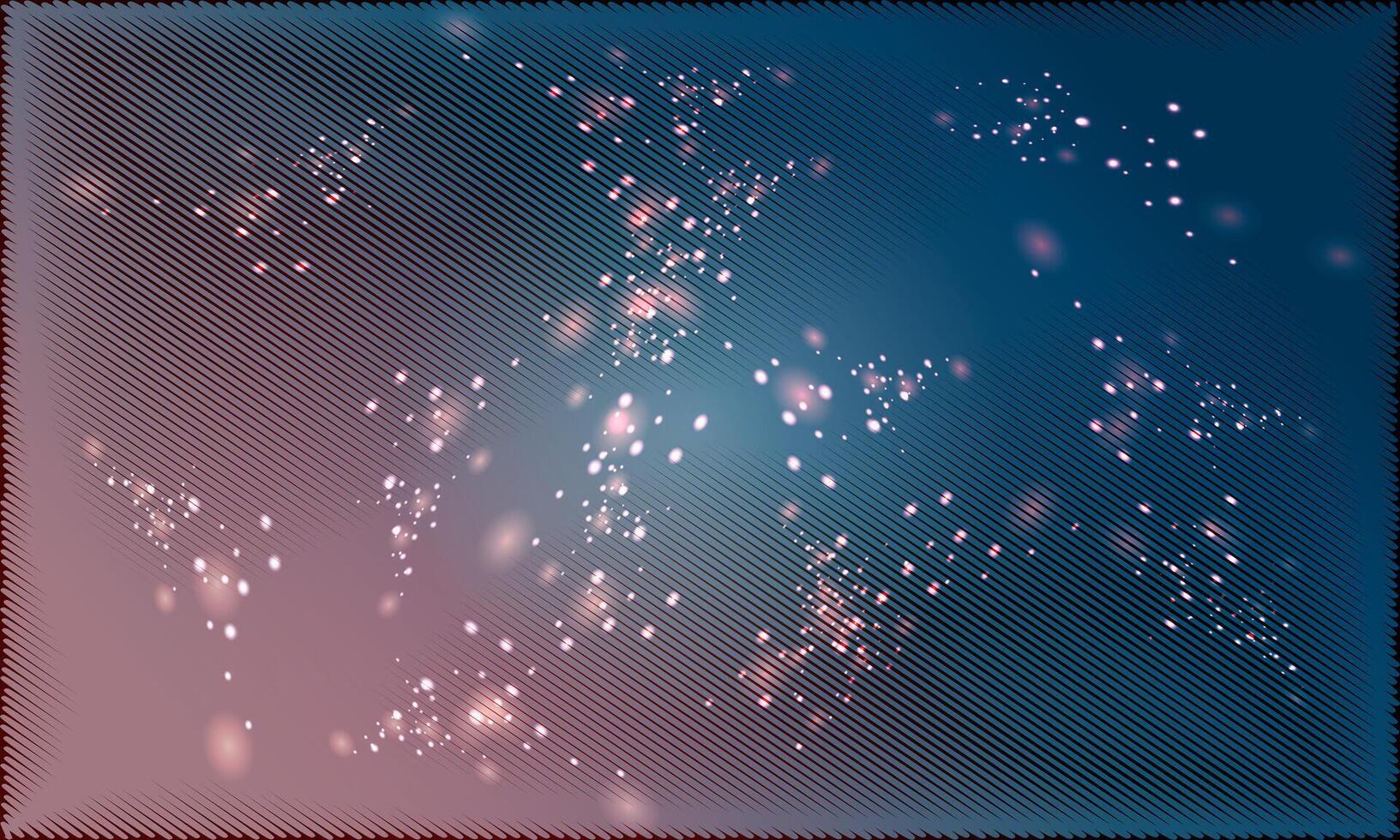 Dark dust light. Bokeh light lights effect background. vector