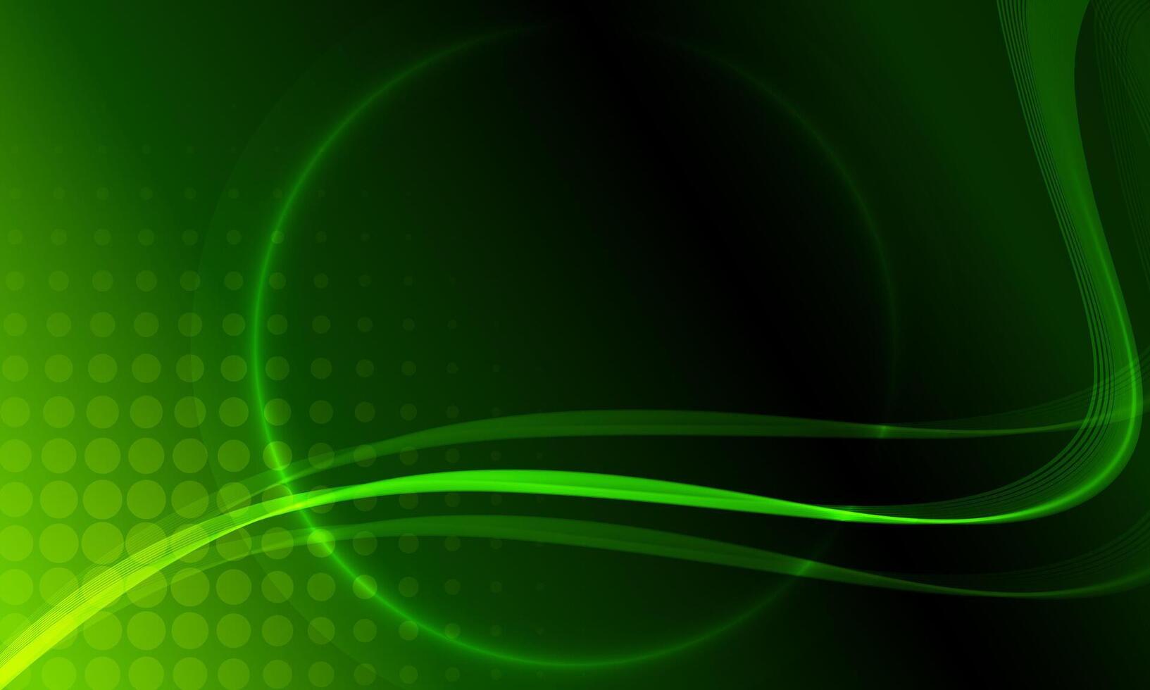 Speed light movement technology green abstract background. halftone. vector