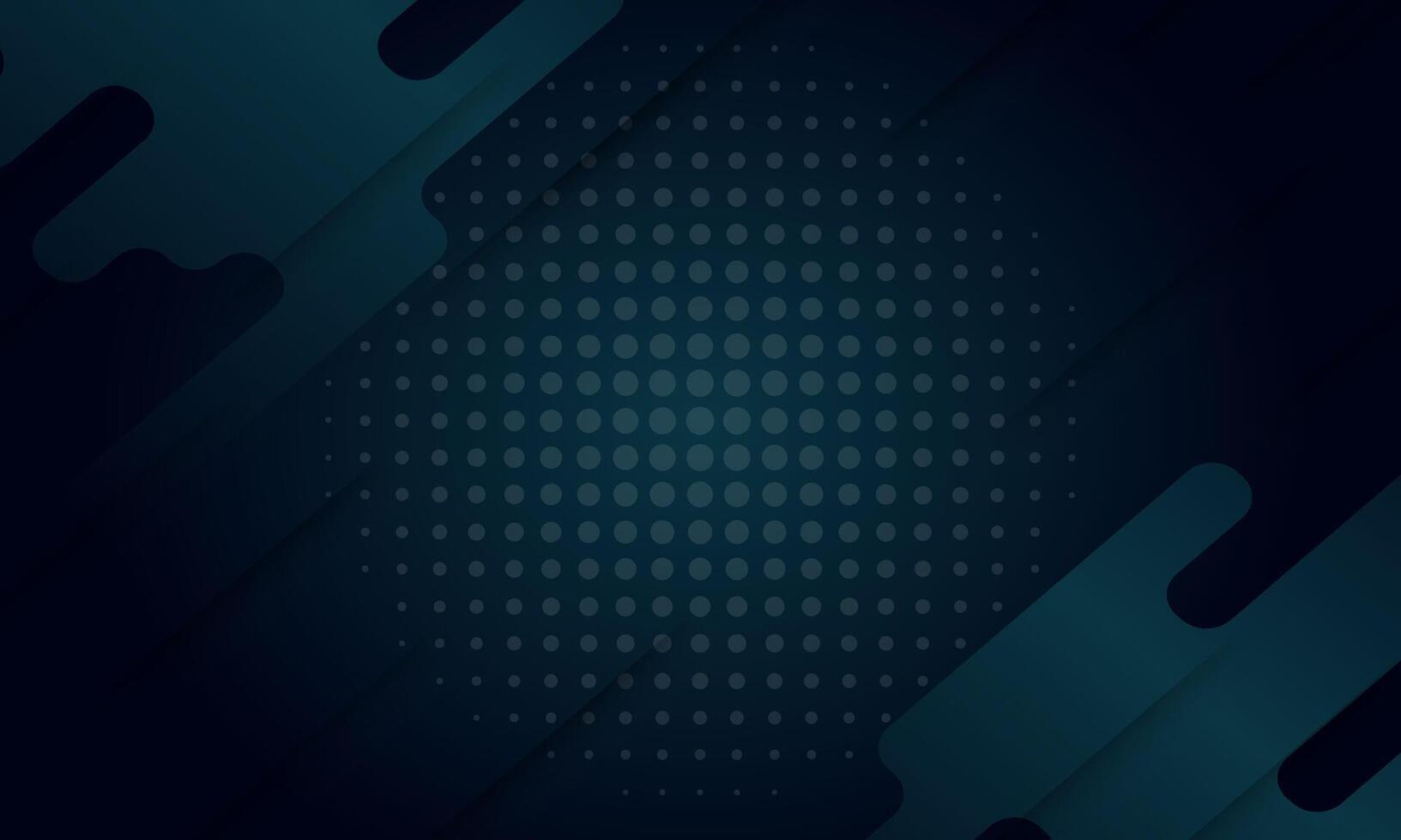 Blue background with halftone decoration. Dark blue background. vector