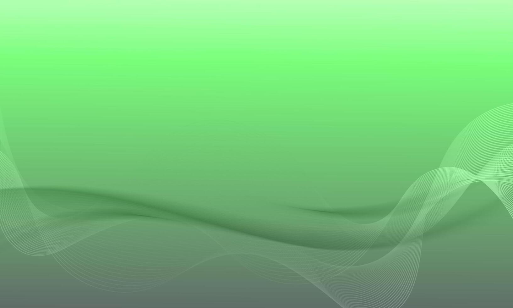 Abstract green background with soft wave. wavy blur soft green. vector