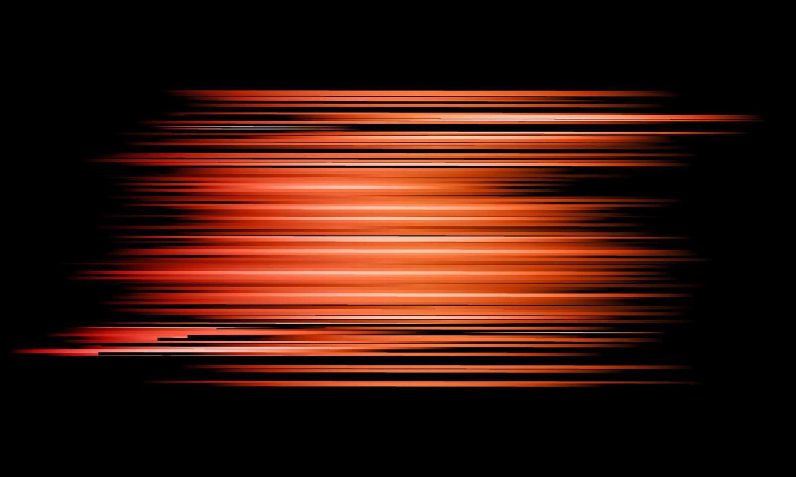 red stripe horizontal lines light on black background. vector