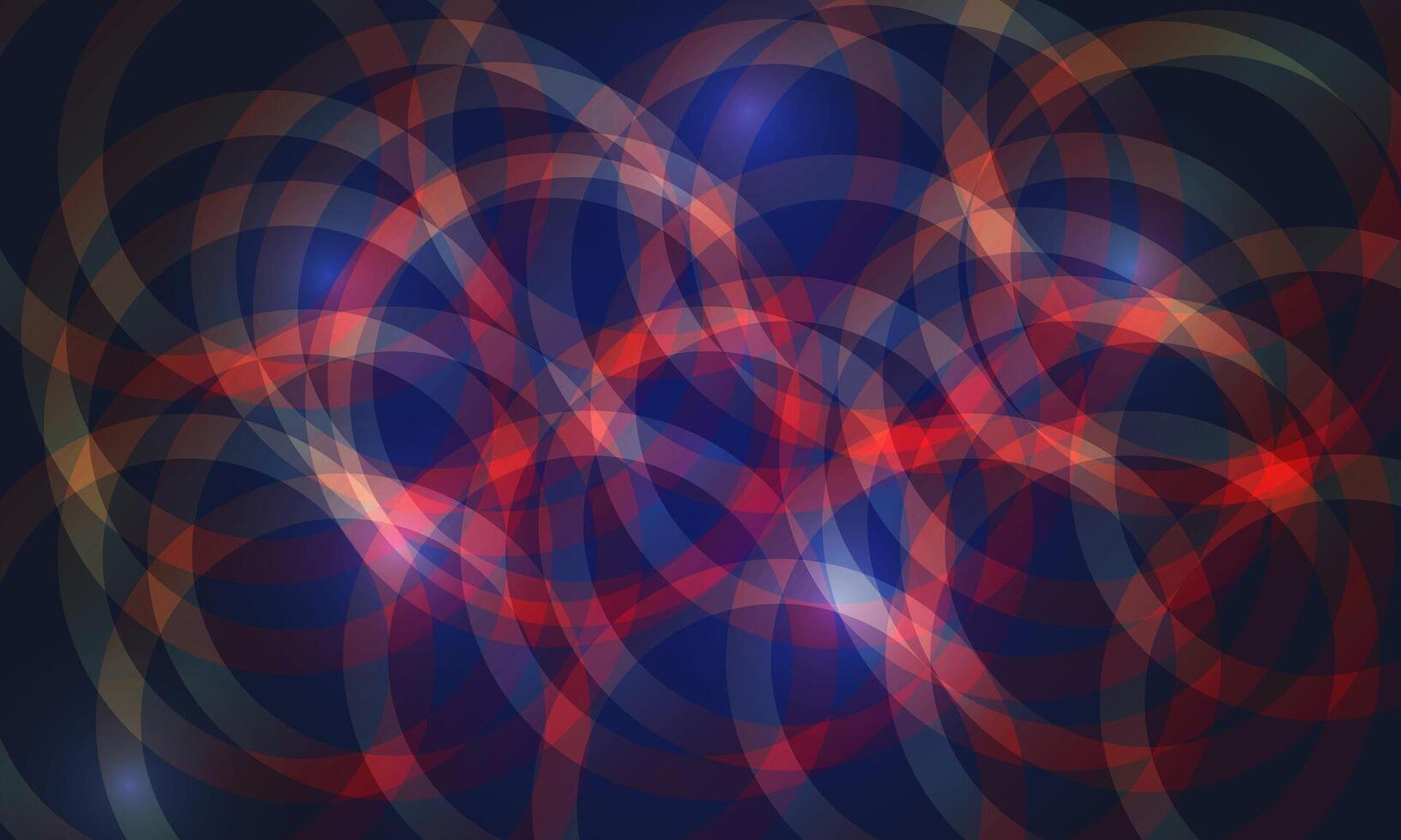 Shining blue red circles dark background. circle light. blur circle. vector