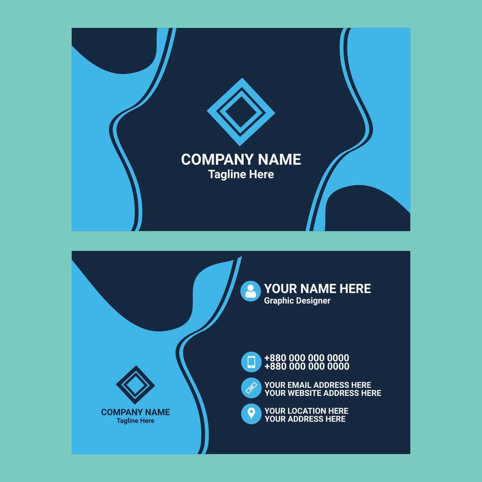 Creative Business Card Design Template vector
