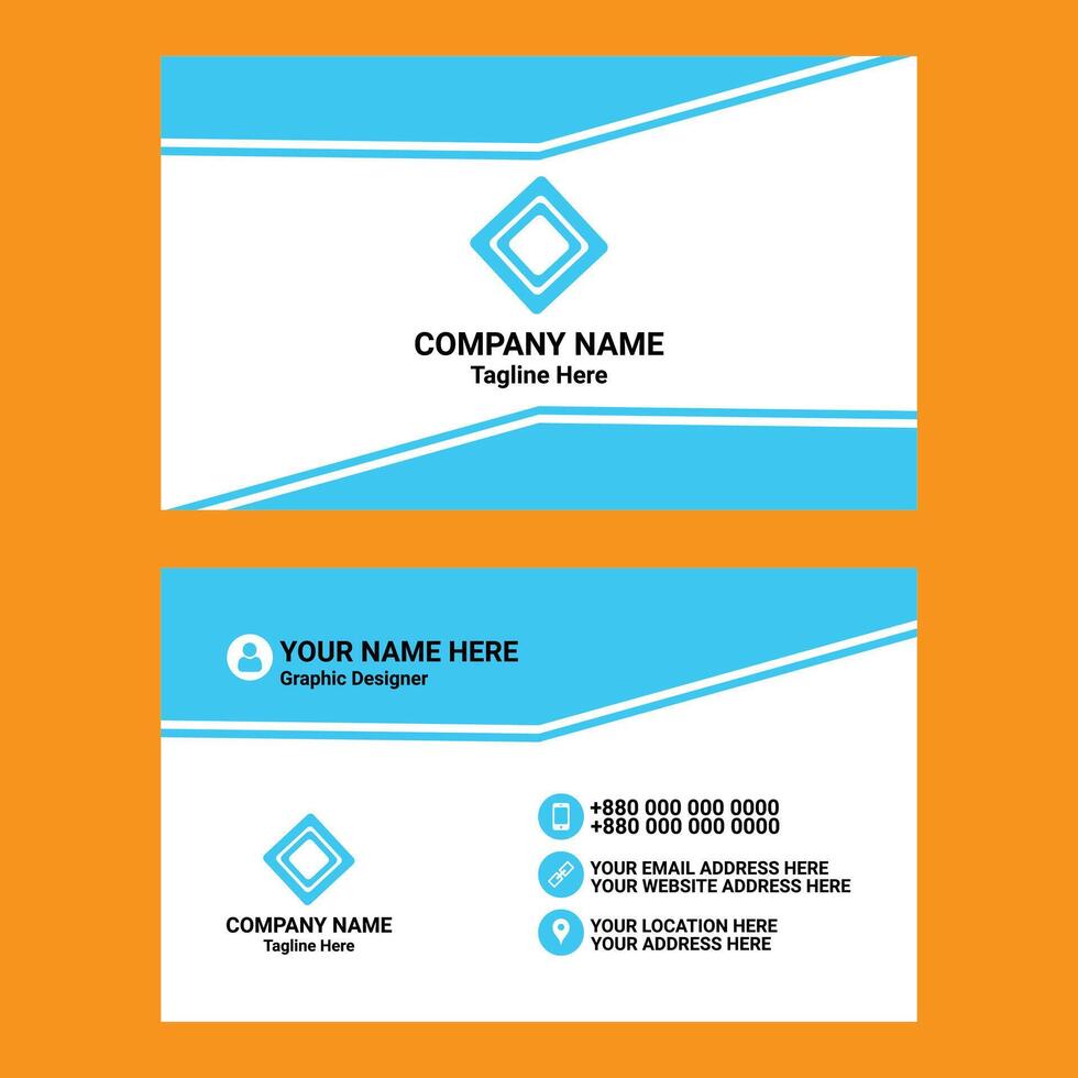 Simple Creative Business Card Design Template vector
