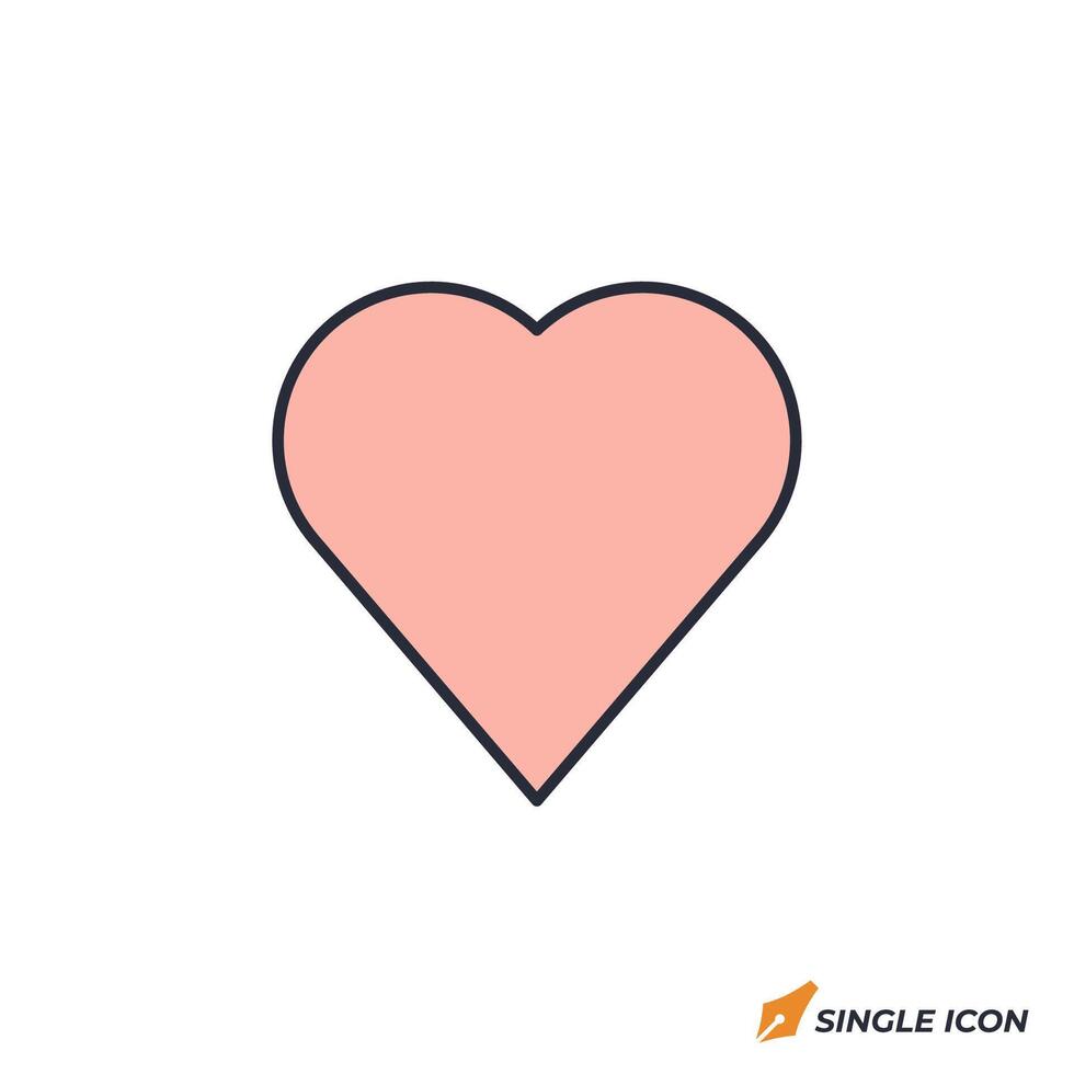 Favorites icon illustration. Favorites symbol isolated on white background. vector