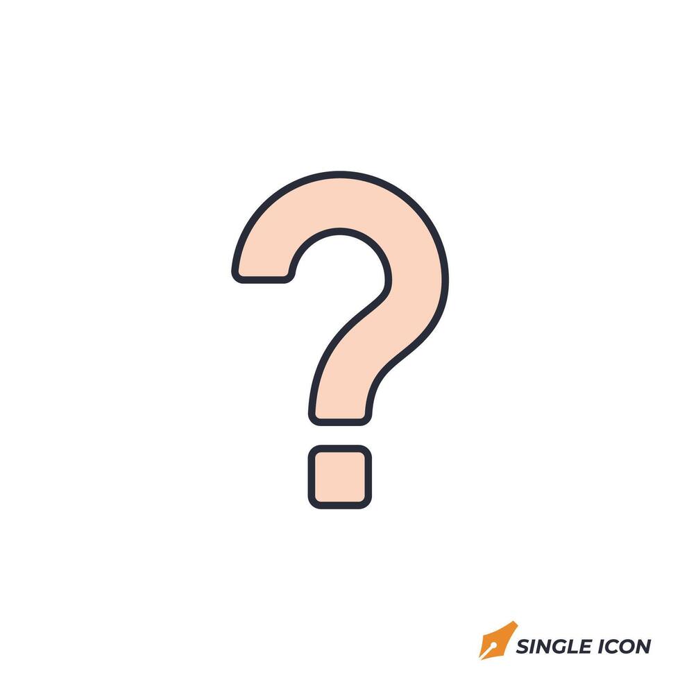 Help icon illustration. Help symbol isolated on white background. vector