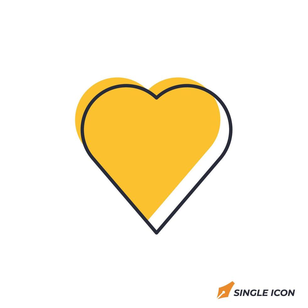 Favorites icon illustration. Favorites symbol isolated on white background. vector