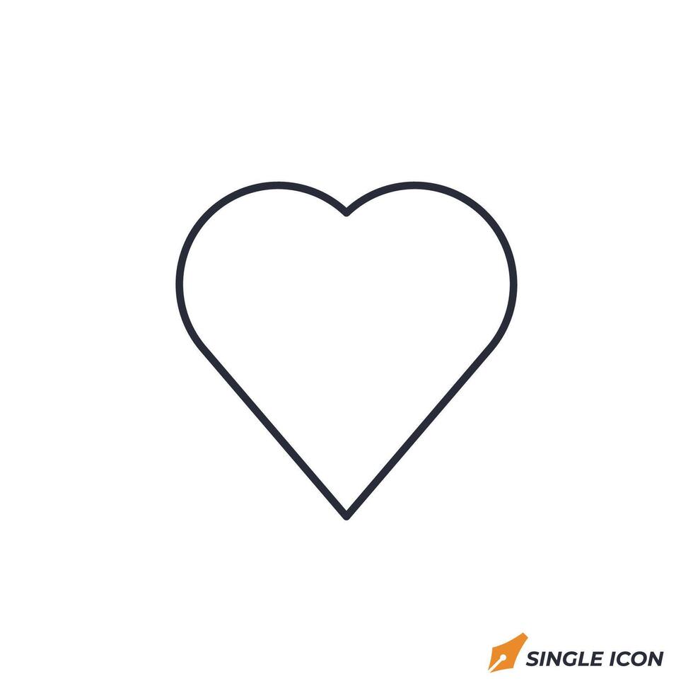Favorites icon illustration. Favorites symbol isolated on white background. vector