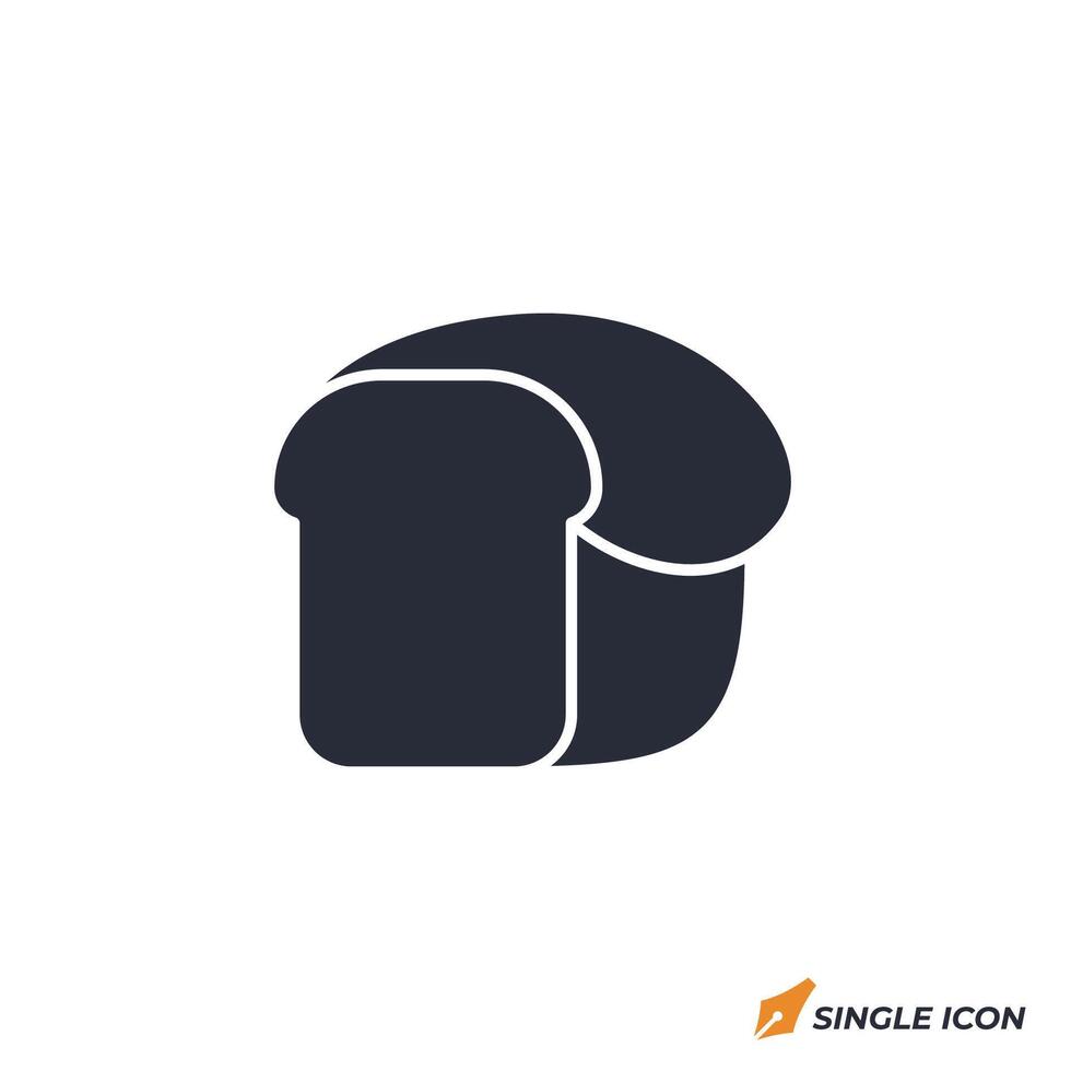 Meatloaf icon illustration. Meatloaf symbol isolated on white background vector