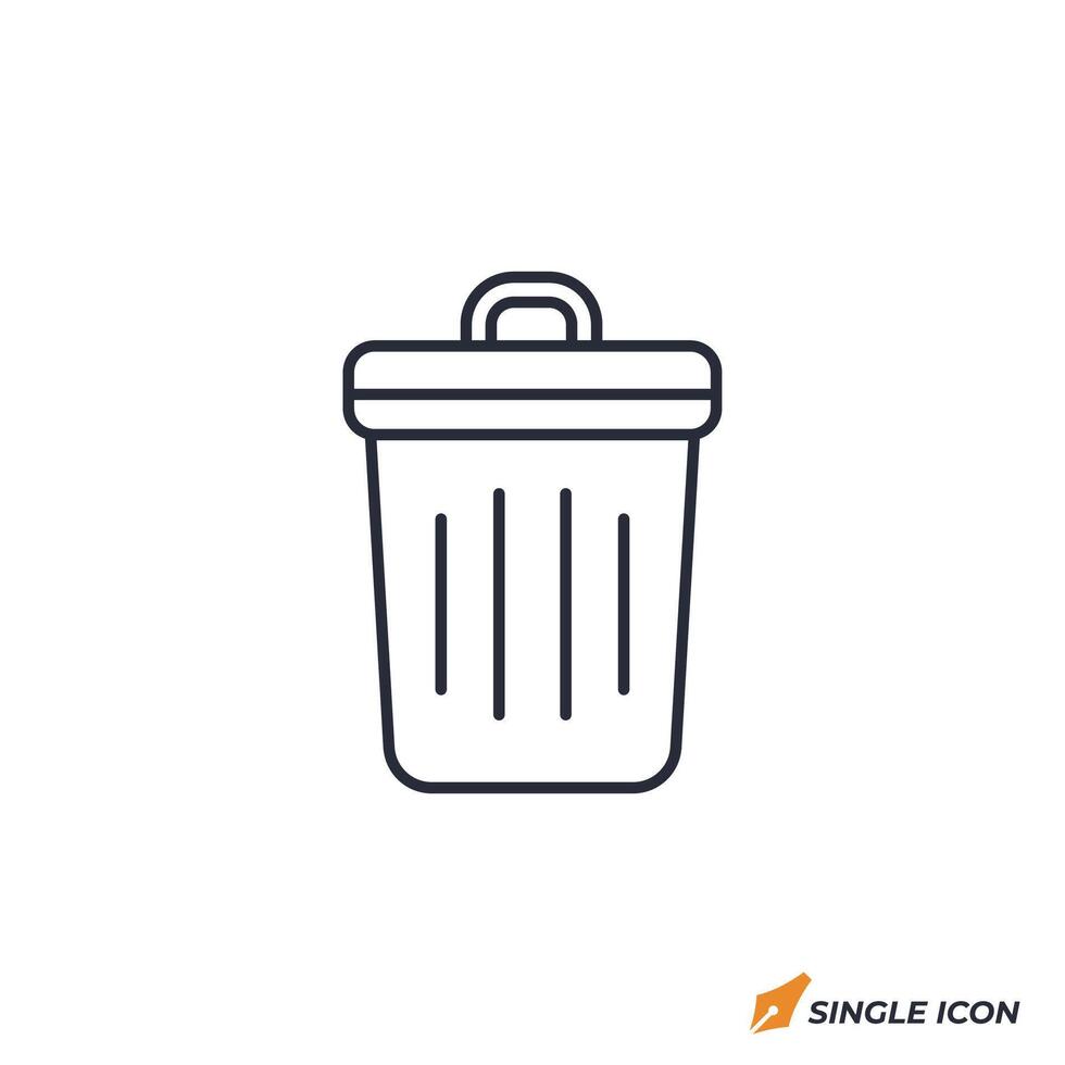 Compost Bin icon illustration. Compost Bin symbol isolated on white background vector