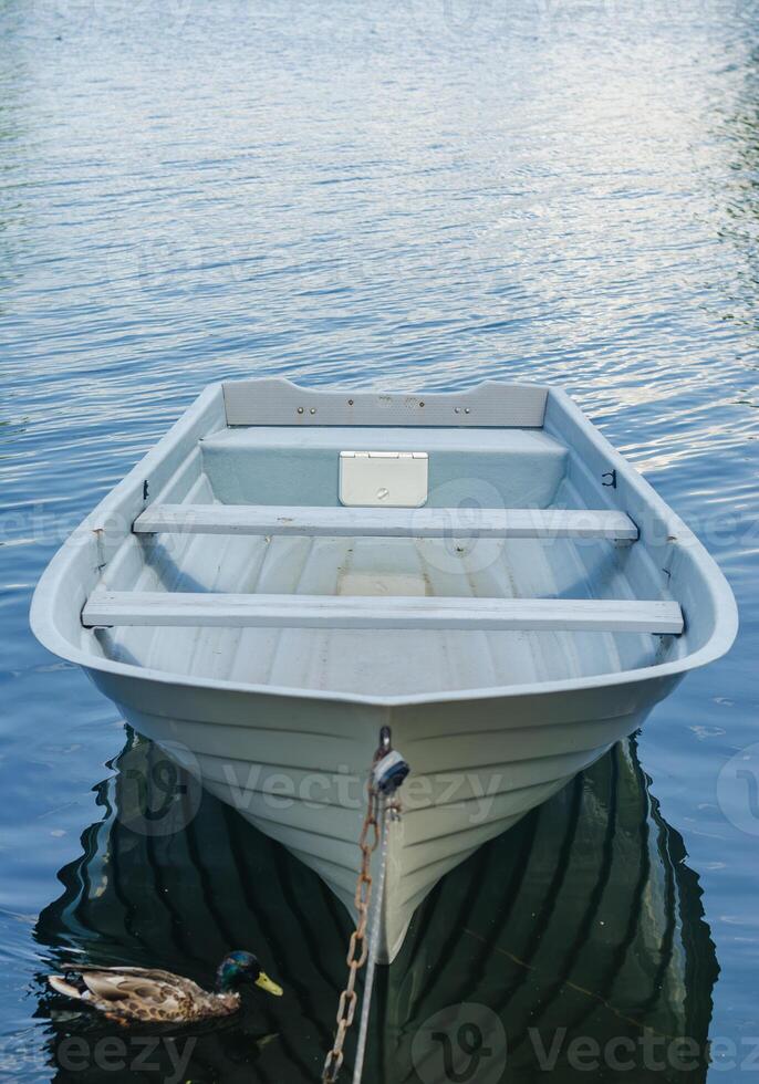 Rope for mooring a vessel is adhered to a pier and duck. High quality photo