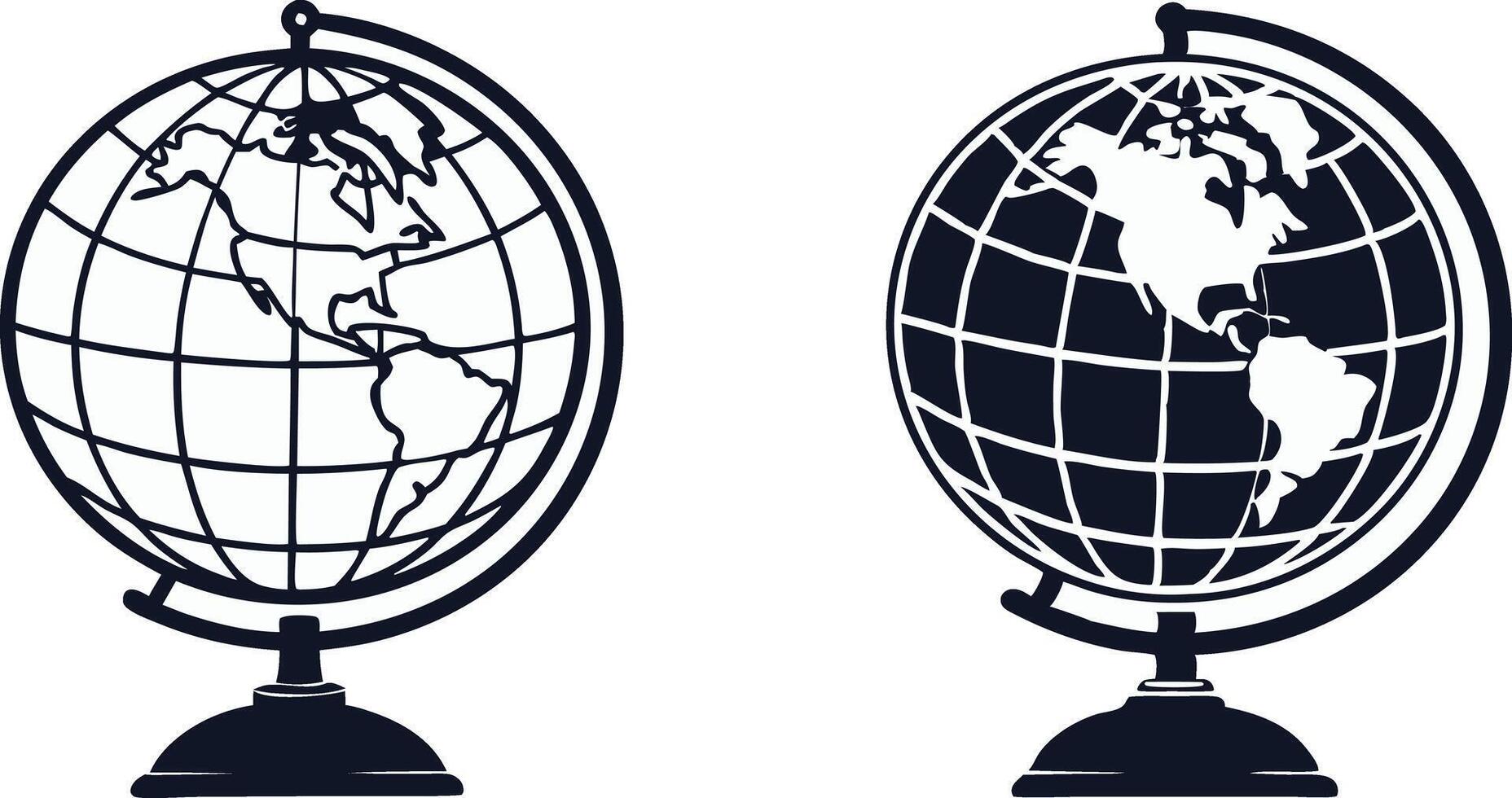 globe logo icon illustration vector