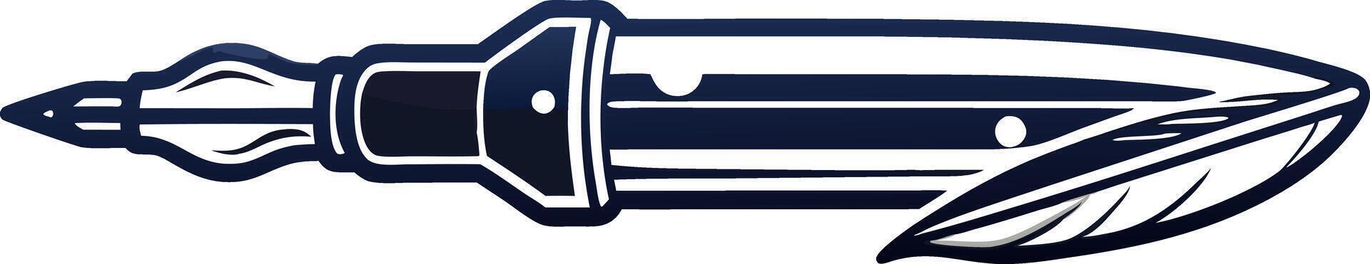 ink pen with white background vector