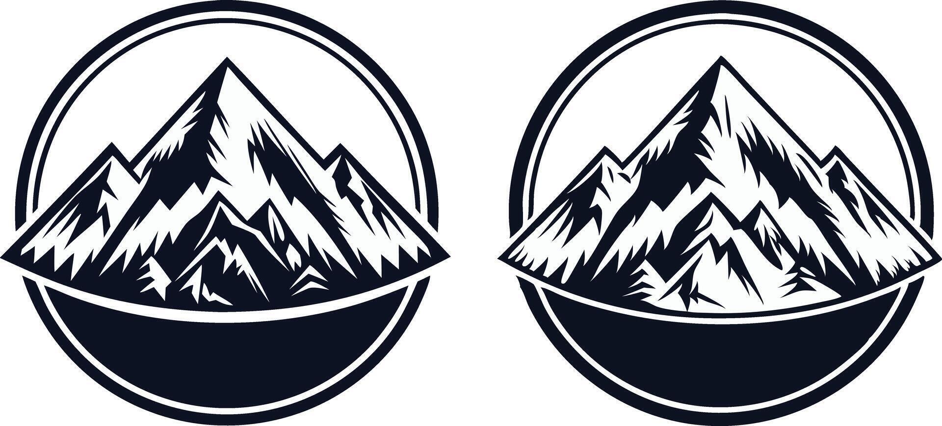 mountain icon symbol vector