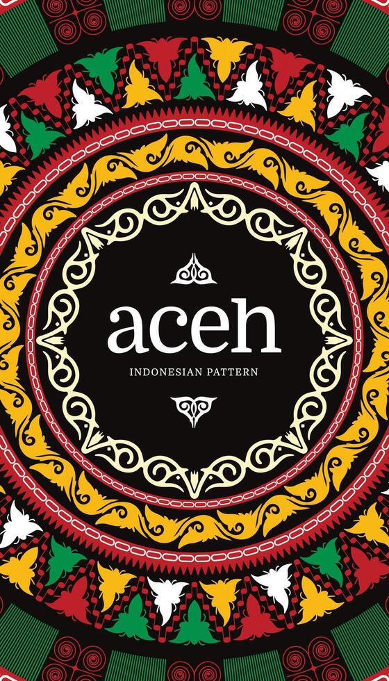 Acehnese pattern idea for background event layout vector
