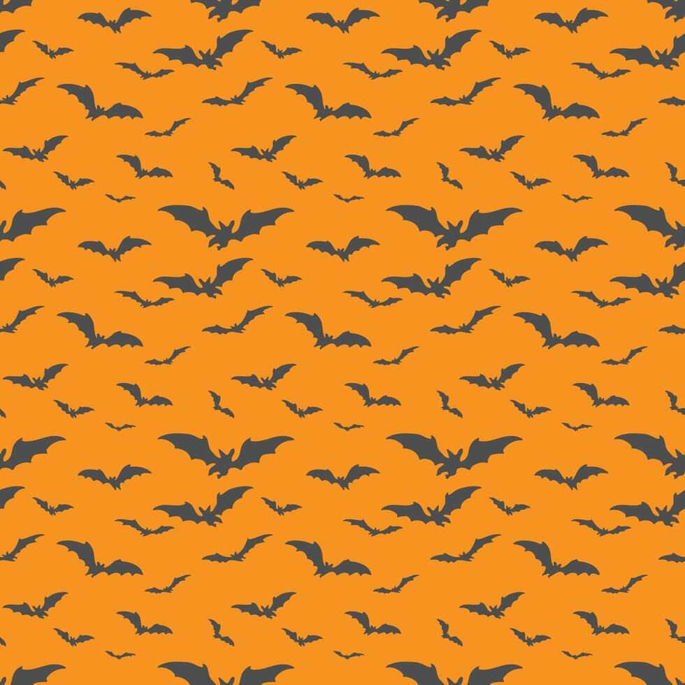 Dance of the Midnight Bats Seamless Pattern Design vector