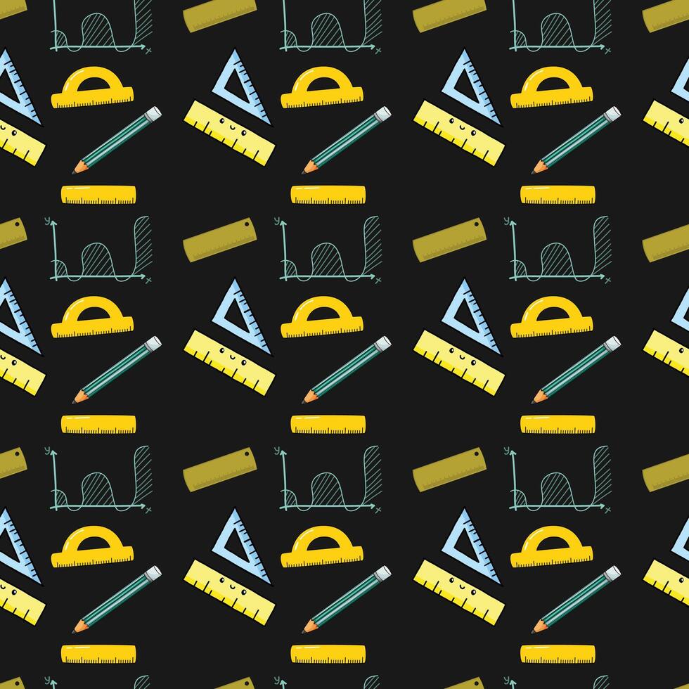 Back To Memphis Seamless Pattern Design vector