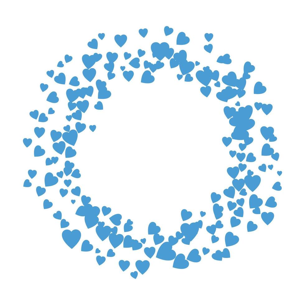 Heart round frame with space for text hearts border and frame vector