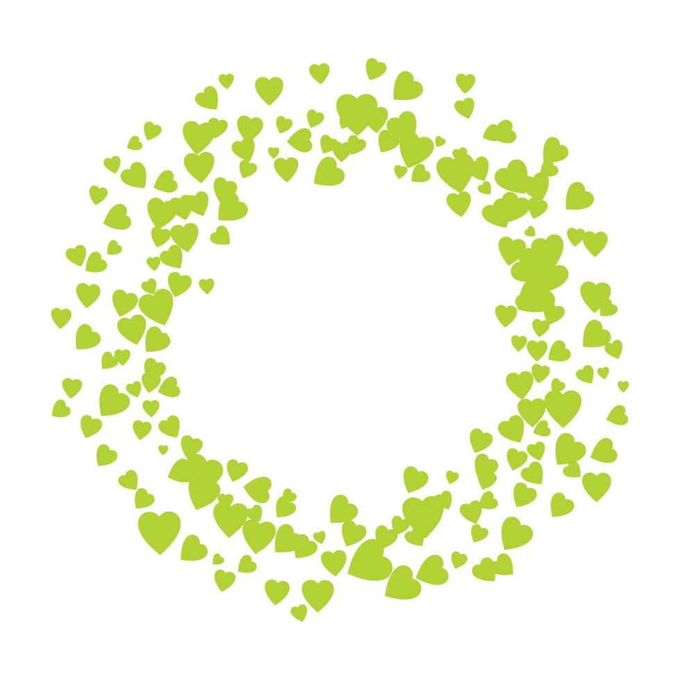 Heart round frame with space for text hearts border and frame vector