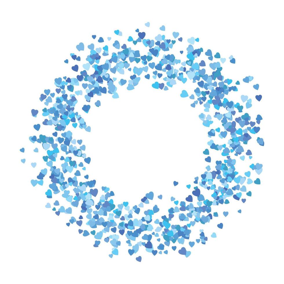 Heart round frame with space for text hearts border and frame vector