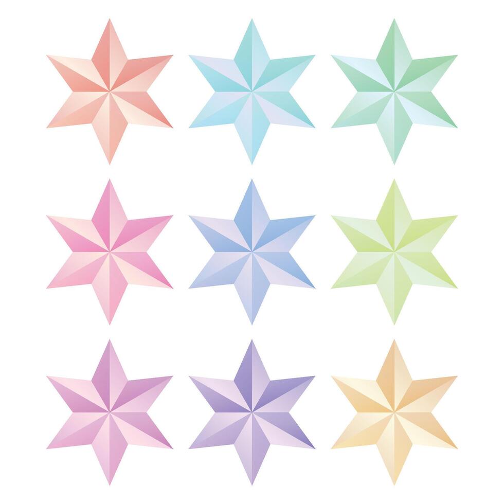 Design stars element illustration on white background vector