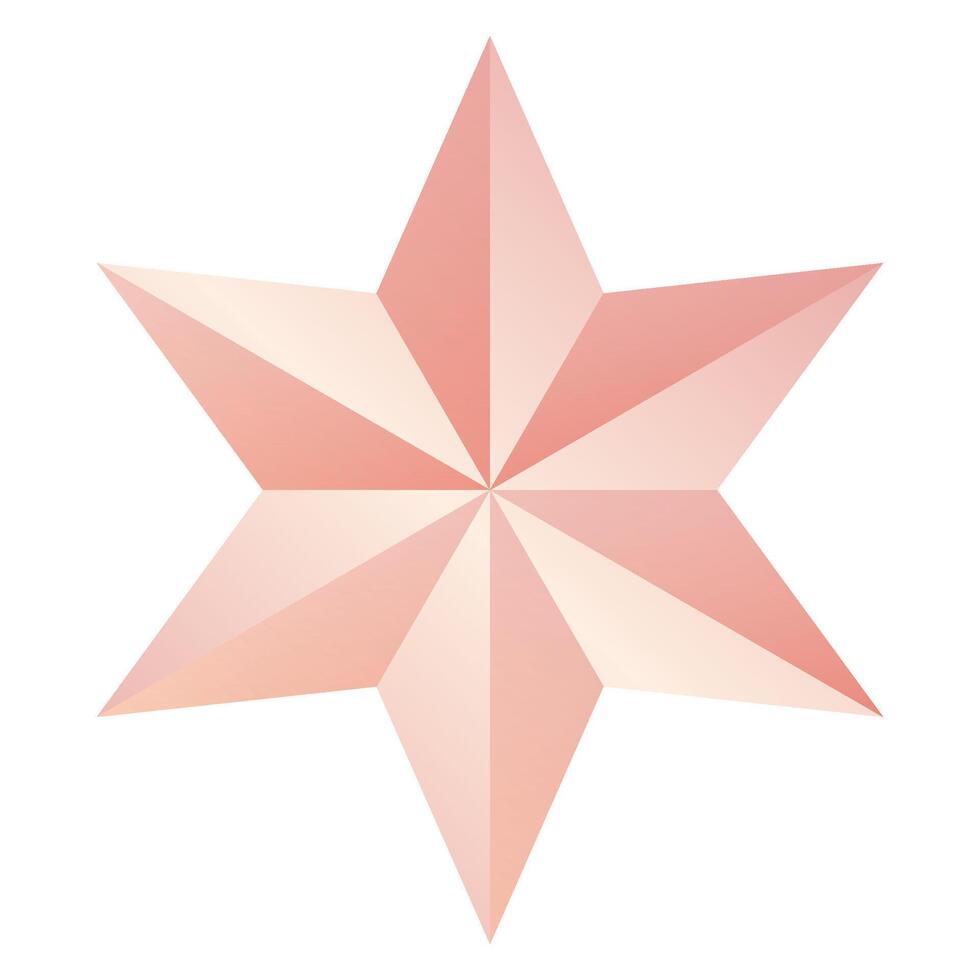 Flat design star element illustration on white background vector