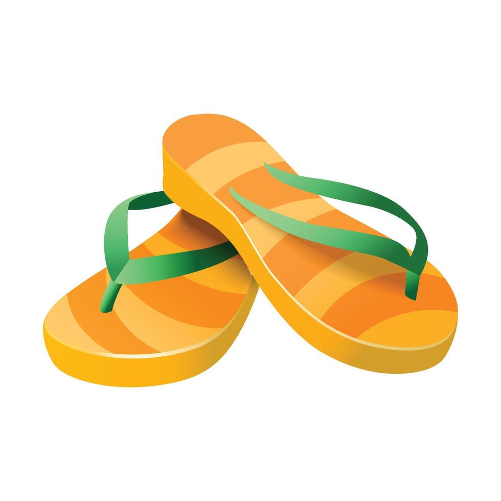Comfortable sandals for summer walks illustration vector