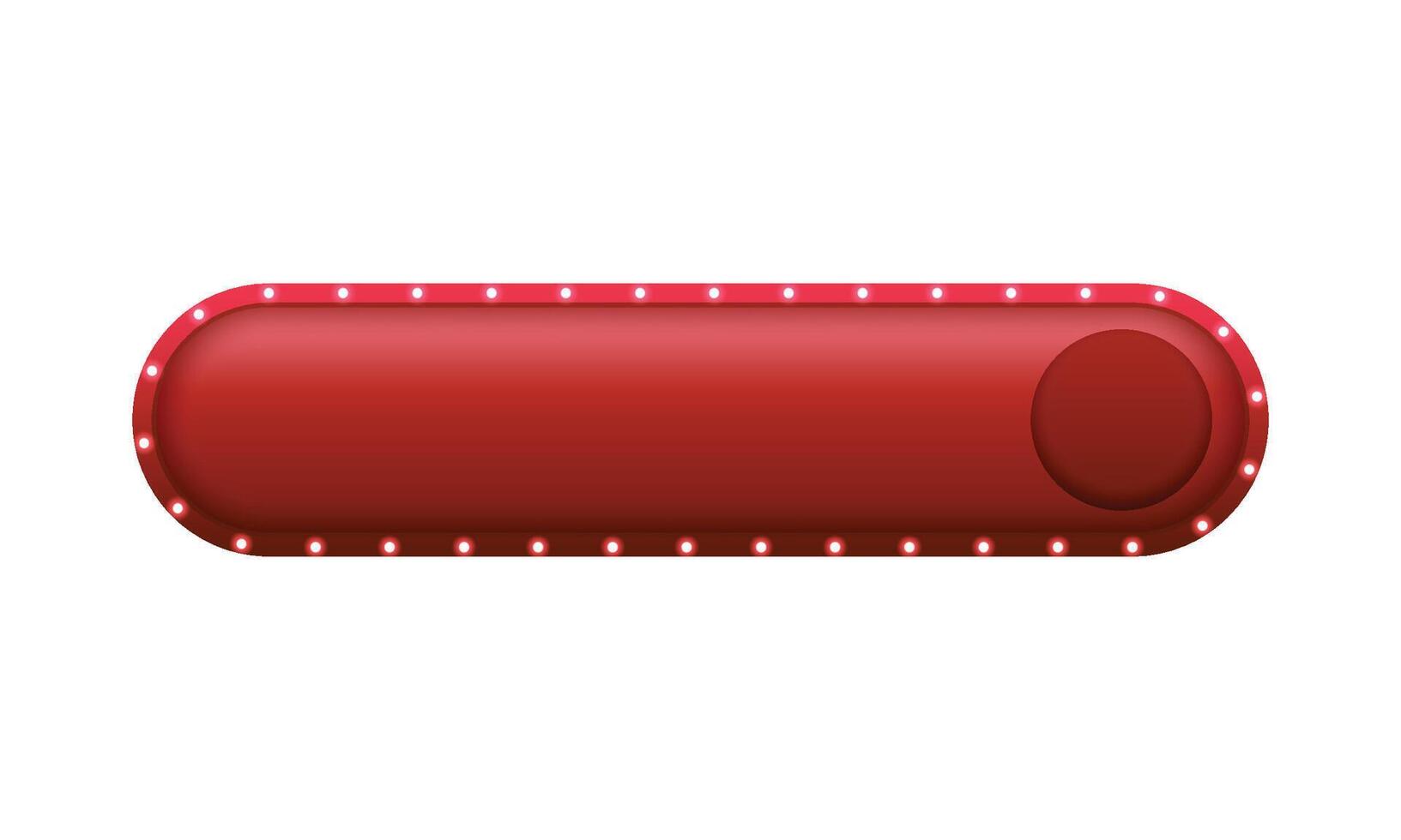 3d button empty button 3d illustration on white vector