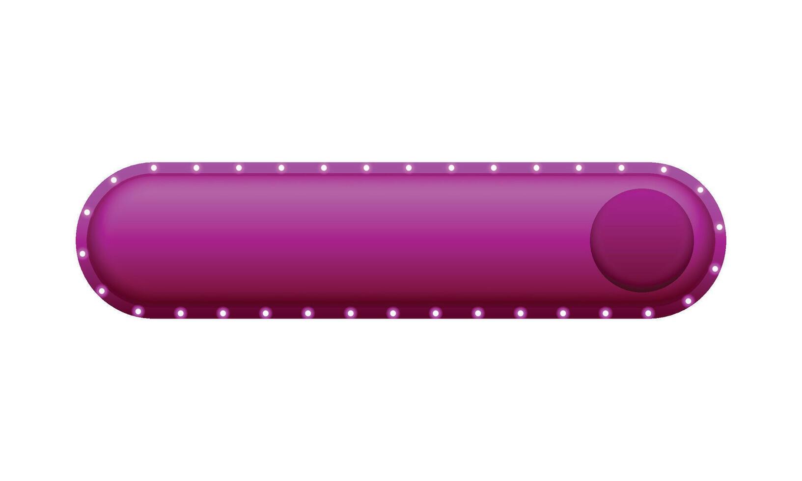 3d button empty button 3d illustration on a white background vector