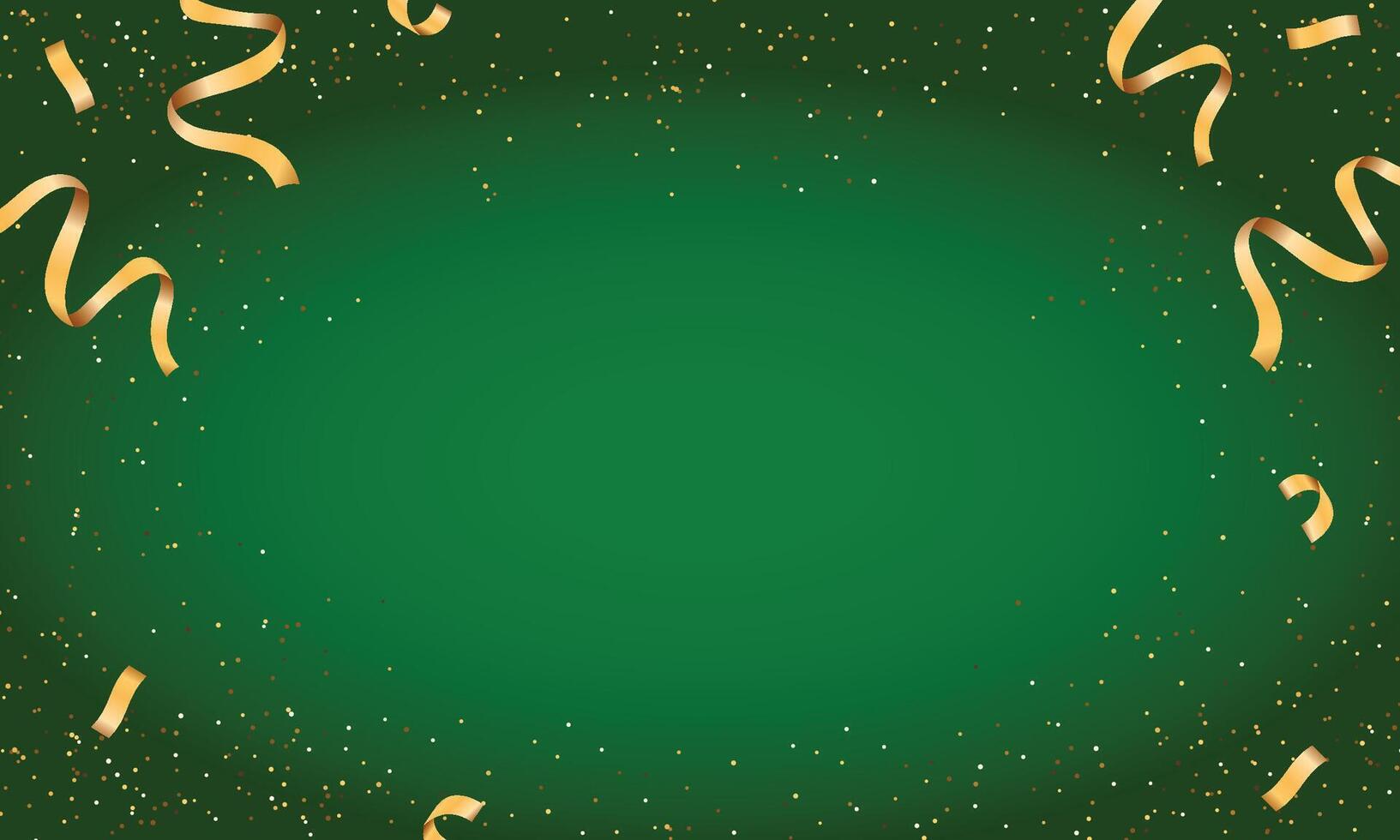 Realistic golden confetti background design vector