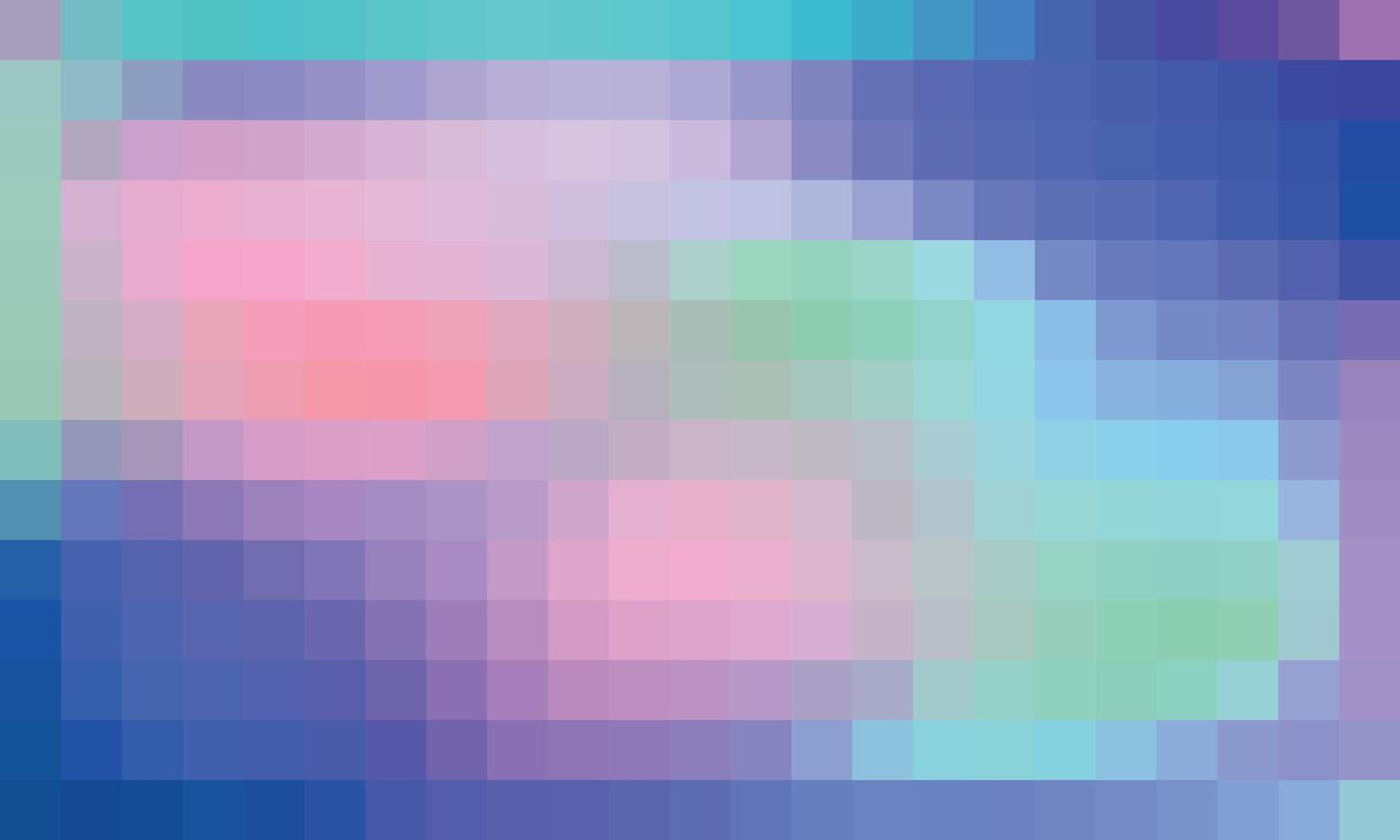 Abstract and colorful pixel background Color palette shades vector