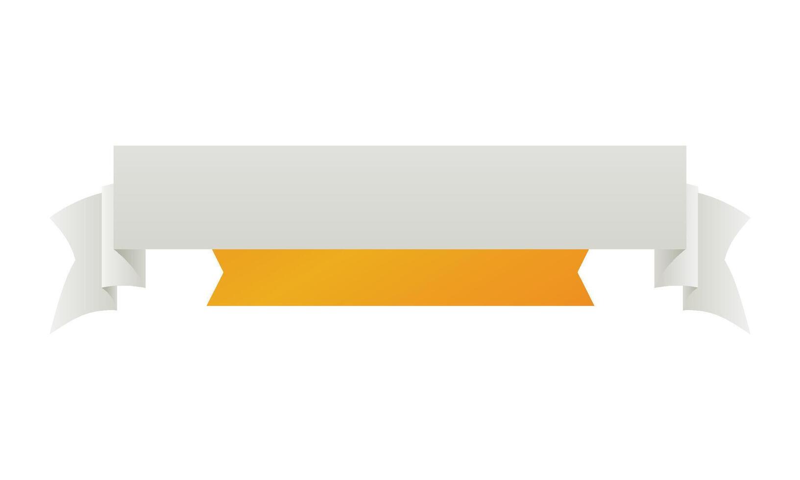 Illustration of blank ribbon banner vector