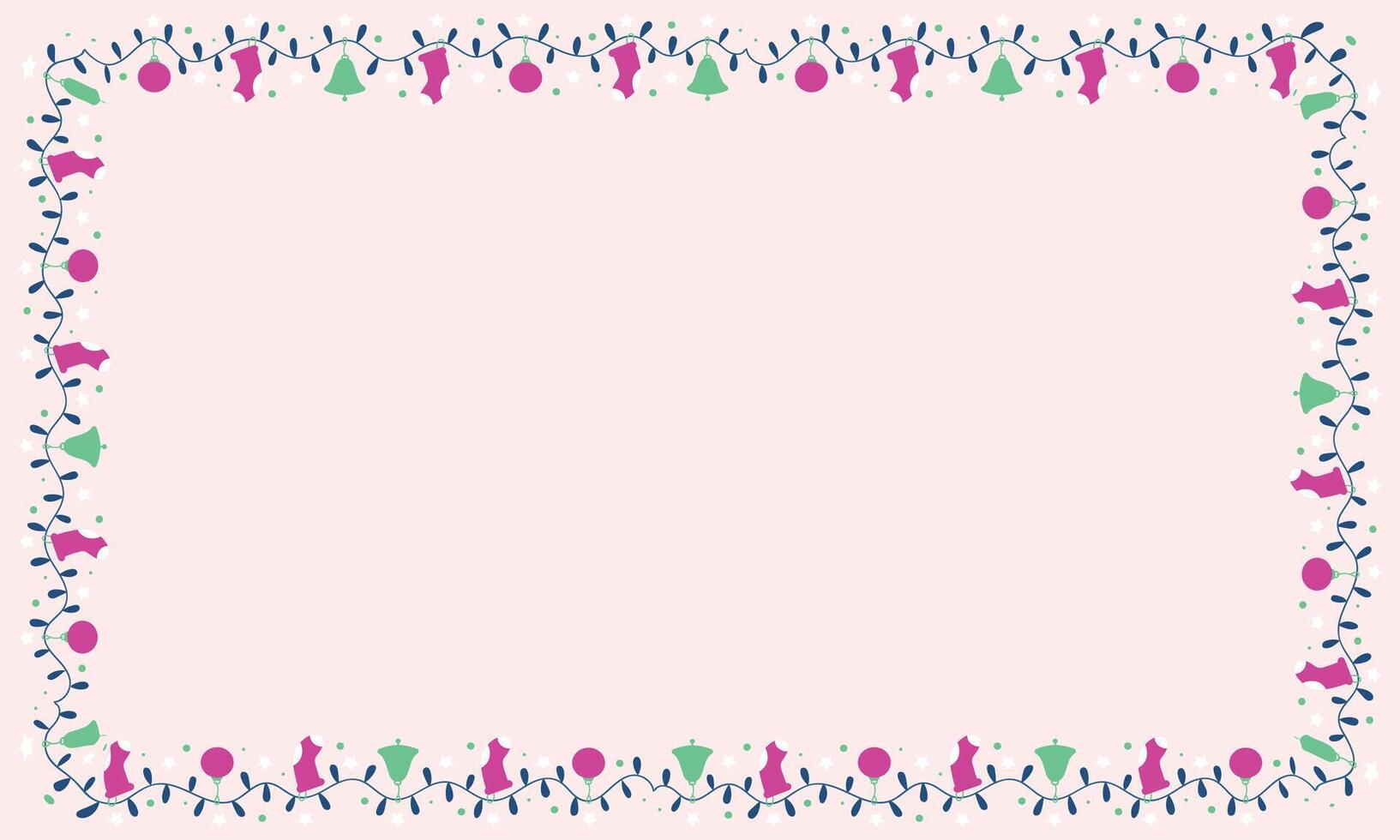 Frame template for christmas season celebration christmas wreath concept vector