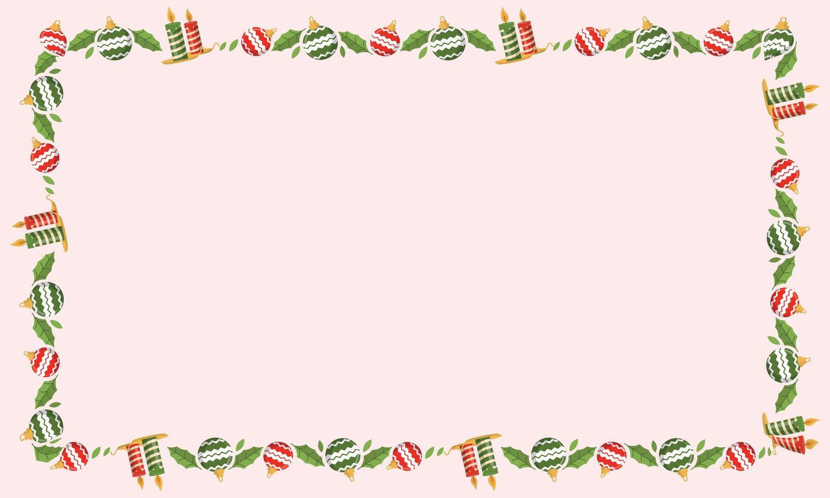 Frame template for christmas season celebration christmas wreath concept vector