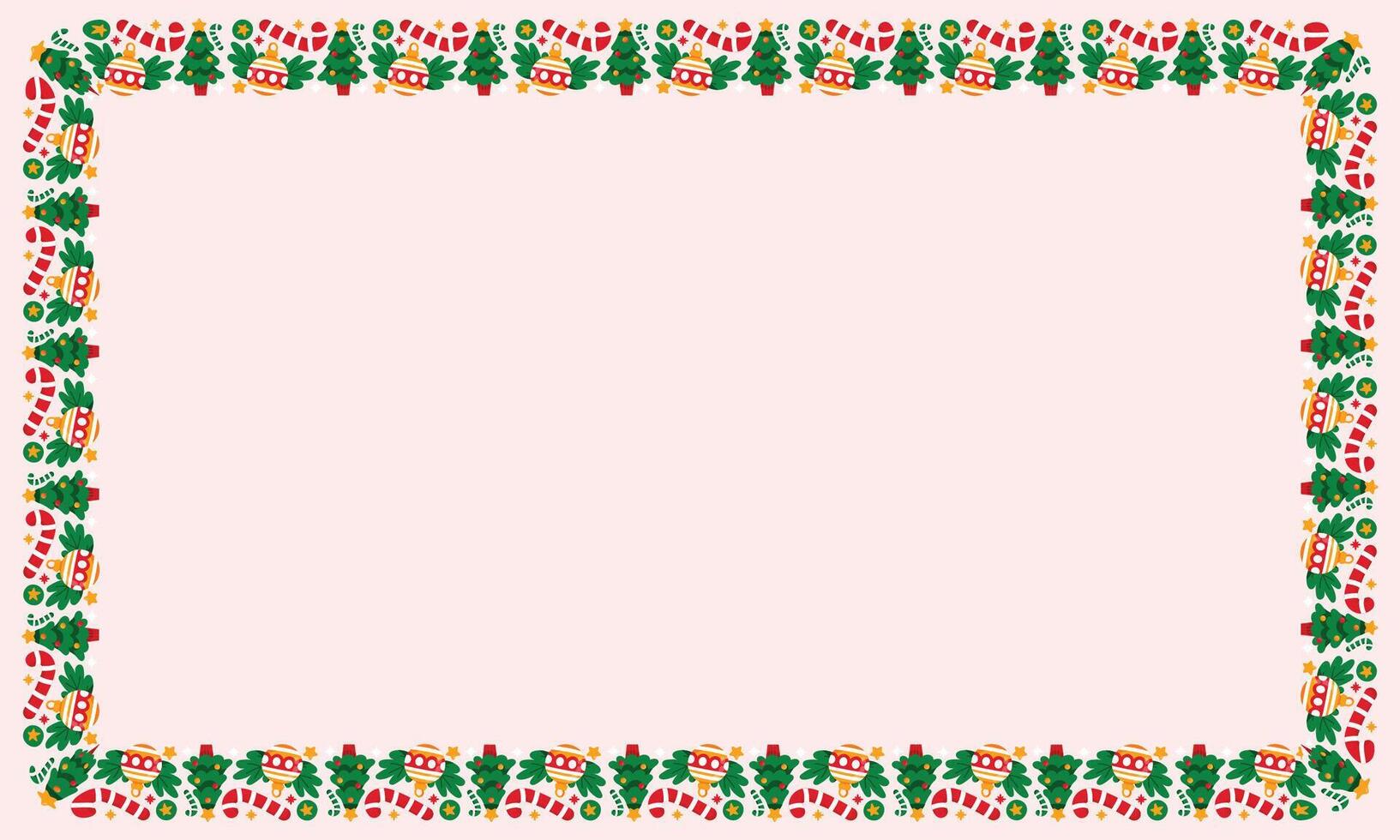 Frame template for christmas season celebration, christmas wreath concept vector