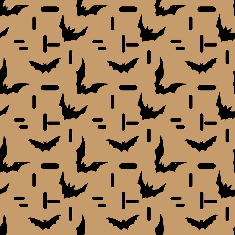 The Bats Seamless Pattern Design vector