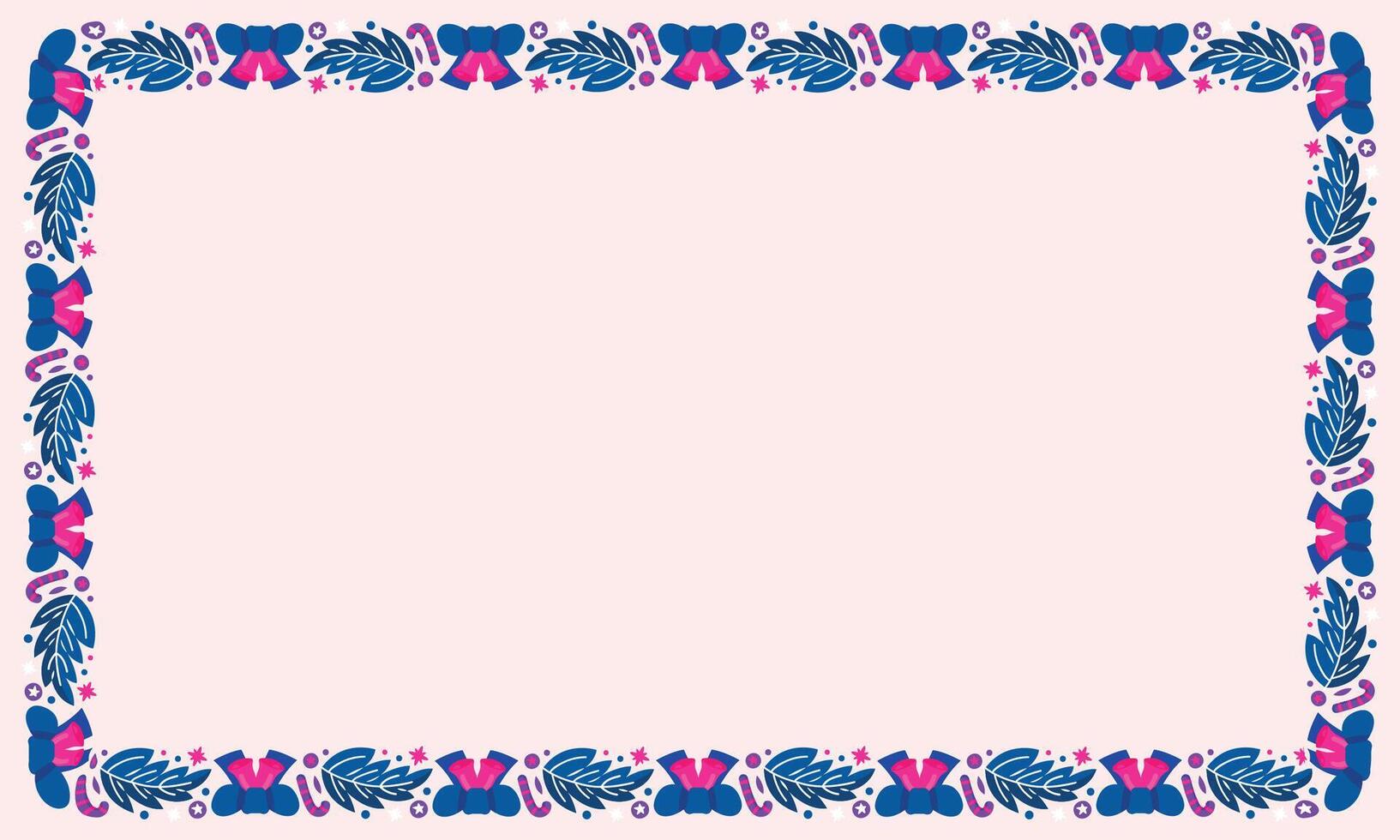 Frame template for christmas season celebration, christmas wreath concept vector