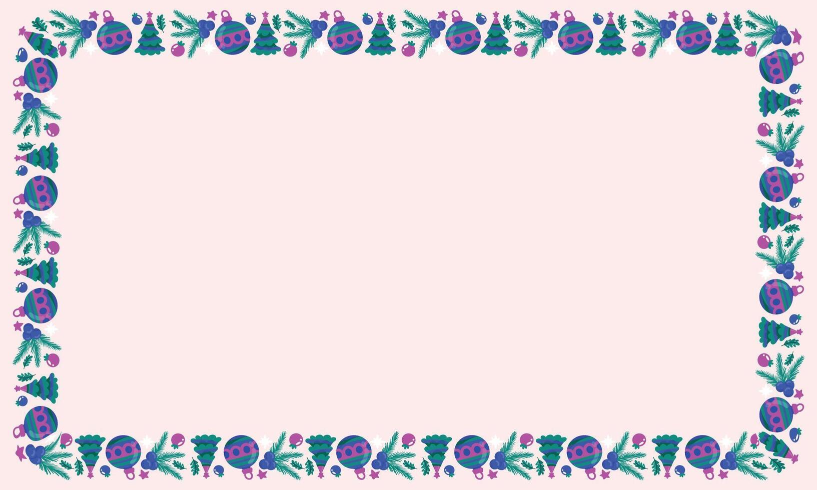 Frame template for christmas season celebration, christmas wreath concept vector