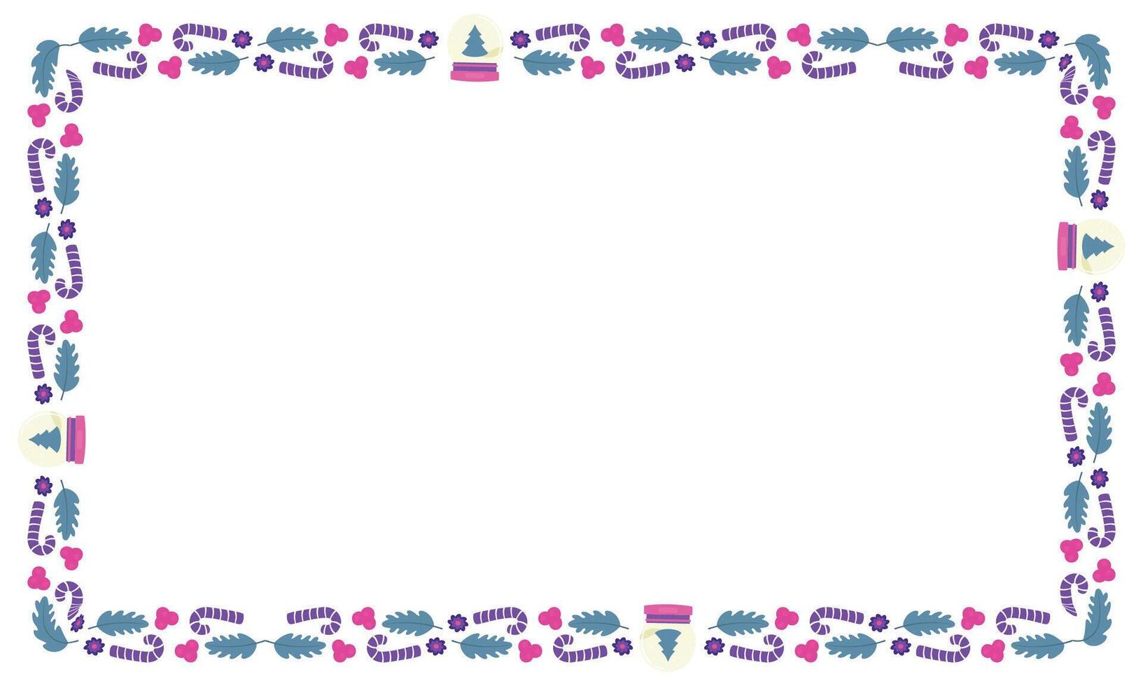 Frame template for christmas season celebration, christmas wreath concept vector