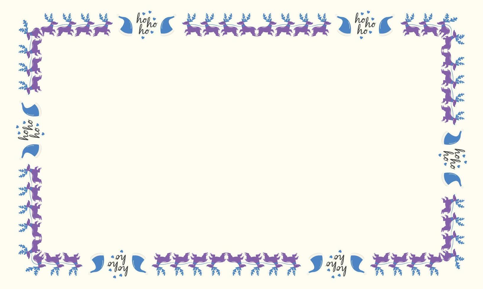 Frame template for christmas season celebration, christmas wreath concept vector